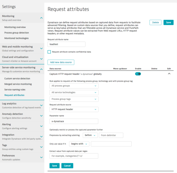 DynaTrace Configuration